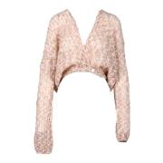 Forte Forte Mohair Blend Cardigan Pink, Dam