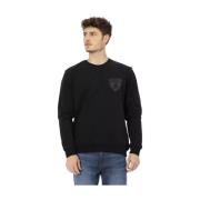 AUTOMOBILI LAMBORGHINI Elegant Shield Logo Crewneck Sweatshirt Black, ...