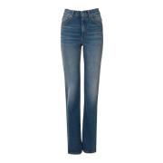 DODO BAR OR Hög Midja Slimmande Jeans Blue, Dam