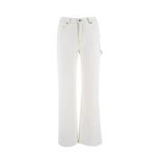 PANICALE Straight Trousers Beige, Dam