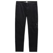 C.P. Company Svart Linsficka Cargo Byxor Black, Herr