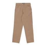 IUTER Canvas Bomull Casual Chinos Byxor Beige, Herr