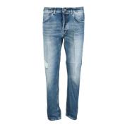 Dondup Ikon Japansk Selvedge Denim Jeans Blue, Herr