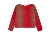 MALIPARMI Print Sweater Red, Dam