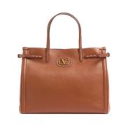 Valentino Garavani Brun Antibes Medium Toteväska Brown, Dam