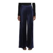 L'IDÉE Wide Trousers Blue, Dam