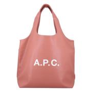 A.P.C. Mörkrosa Handväska Ninon Toteväska Pink, Unisex