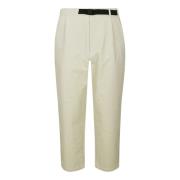 GOLDWIN Tapered Ankelbyxor med Dragsko Beige, Herr