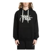 VISION OF SUPER Ängel Staty Mönstrad Hoodie Black, Herr