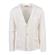 Daniele Alessandrini Tricot blazer med knappar Beige, Herr