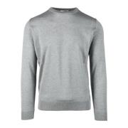 Filippo De Laurentiis Kashmir Bomull Pullover Tröja Gray, Herr