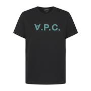 A.P.C. Färgglad T-Shirt Kollektion Black, Dam