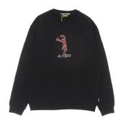 IUTER Svart Skeleton Crewneck Sweatshirt Black, Herr