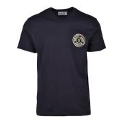 Versace Jeans Couture Bomull T-shirt med unik design Black, Herr