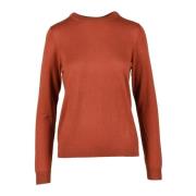 MALIPARMI Cashmere Blandning Stickad Tröja Brown, Dam