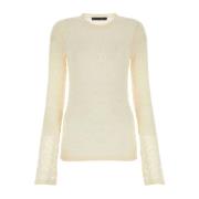 MARCO RAMBALDI Elegant Ivory Blonde Top White, Dam