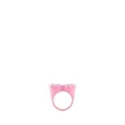 DANS LES RUES Rosa Beatter-Fly Ring i 925 Silver Pink, Dam