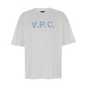 A.P.C. Vit T-shirt Over Polos White, Herr