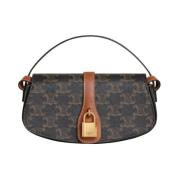 CELINE Clutch med Rem Tabou Brown, Dam