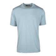 Daniele Fiesoli Cupro Bomull T-shirt Blue, Herr