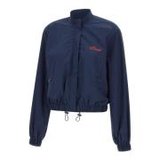 ROTATE Birger Christensen Broderad logotyp Blus Blue, Dam