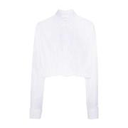 Sportmax Casual Bomullsskjortor för Män White, Dam