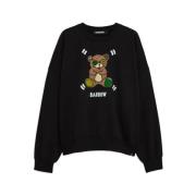 BARROW Tryckt Crewneck Sweater Regular Fit Black, Unisex