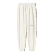 HINNOMINATE Tryckta Sweatpants i Vit Bomull Beige, Dam