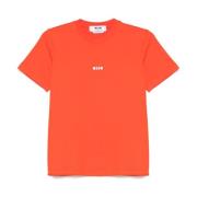 MSGM Röda Crew Neck T-shirts och Polos Red, Dam