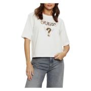 Guess Aurelie Boxy TEE Tröja White, Dam