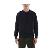 MA.STRUM Loopback Crew Sweat Ink Navy Blue, Herr