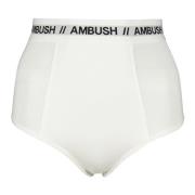 AMBUSH Kontrast Logo Elastiska Briefs White, Dam