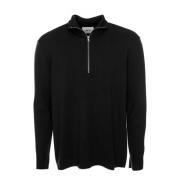 NN07 Milano Half-Zip Sweatshirt Black, Herr