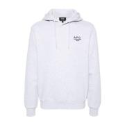 A.P.C. Grå Sweatshirt Stilren Bekväm Avslappnade Utflykter White, Herr