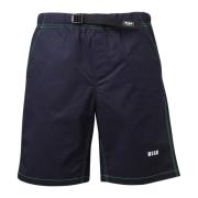 MSGM Logotypsportshorts Blue, Herr