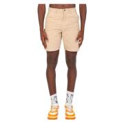 BARROW Beige Patch Canvas Shorts Beige, Herr