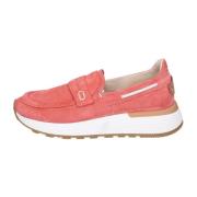 MOMA Mocka loafers i mockaskinn Pink, Dam