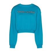 ROTATE Birger Christensen Sudora Cece Rt1295 Sweatshirt Blue, Dam