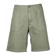 DEPARTMENT FIVE Bomull Bermuda Shorts Green, Herr