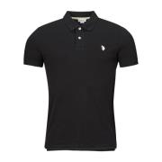 U.S. Polo Assn. Svart King Polo Skjorta Black, Herr