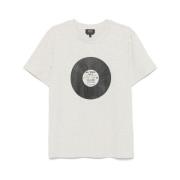 A.P.C. Beige Crew Neck T-shirt White, Herr