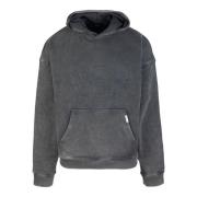 REPRESENT Oversized Hoodie med Applikation Black, Herr