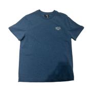 A.P.C. Ekologisk Jersey T-shirt Standardmodell Blue, Herr