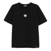 BARROW Svart Crew Neck T-shirt med Logo Black, Unisex