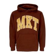 MARKET Arc Hoodie med Fleecefoder Brown, Herr