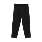 A.P.C. Svarta Elastiska Midjbyxor Black, Herr