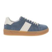 Nerogiardini Läder Herr Sneakers Stiliga och Blue, Herr