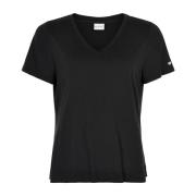 IN FRONT Nina T-shirt V-ringning 14919 Black, Dam