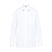 Valentino Vit Bomullsskjorta Elegant Stil White, Dam