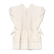 Munthe Peplum top Fulton Beige, Dam